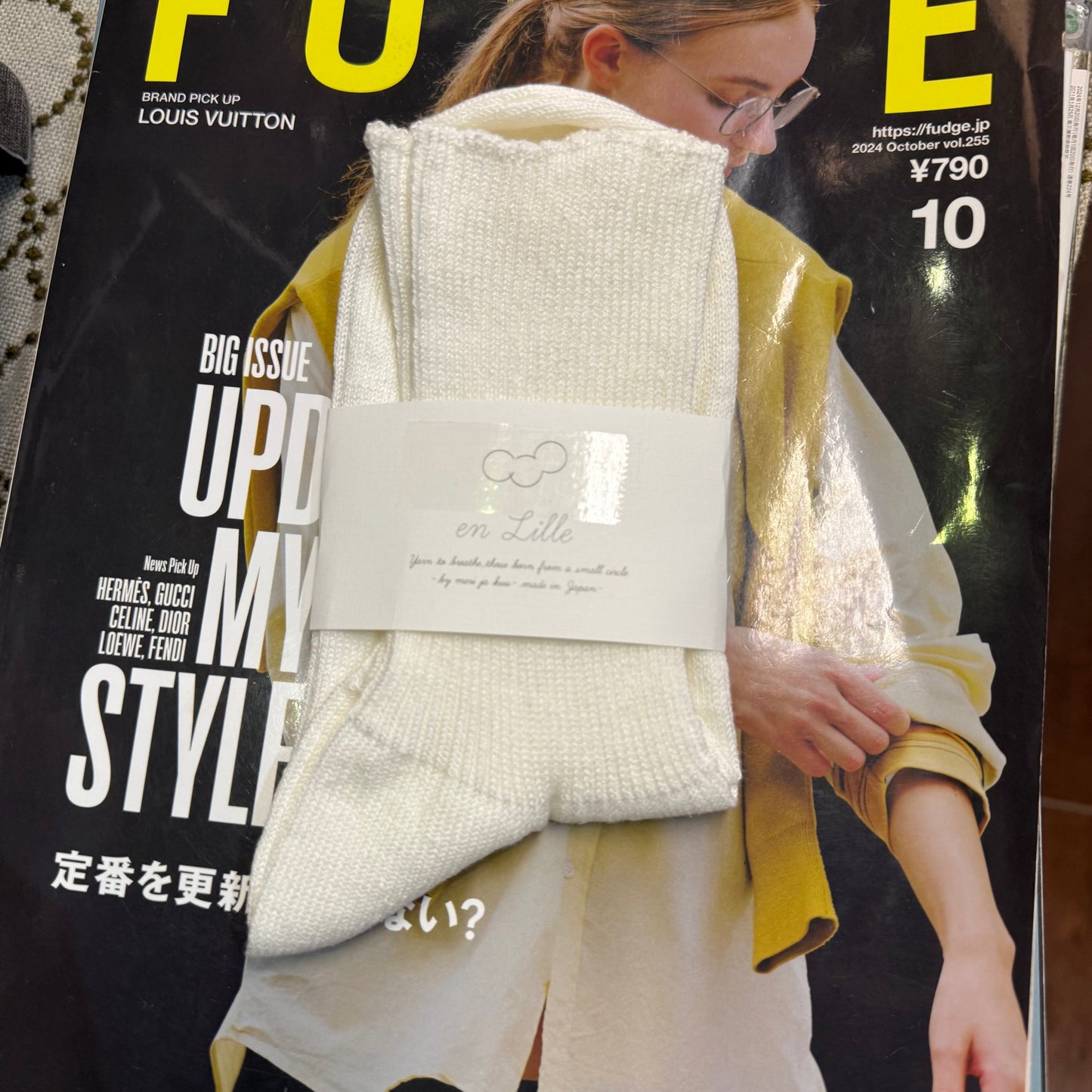 en lille Linen Socks, 3 Colors, made in Japan