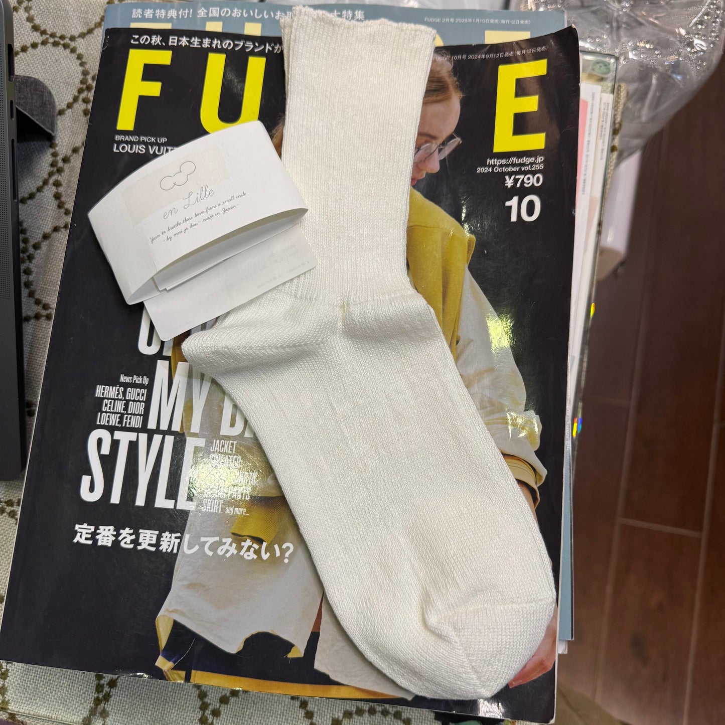 en lille Linen Socks, 3 Colors, made in Japan