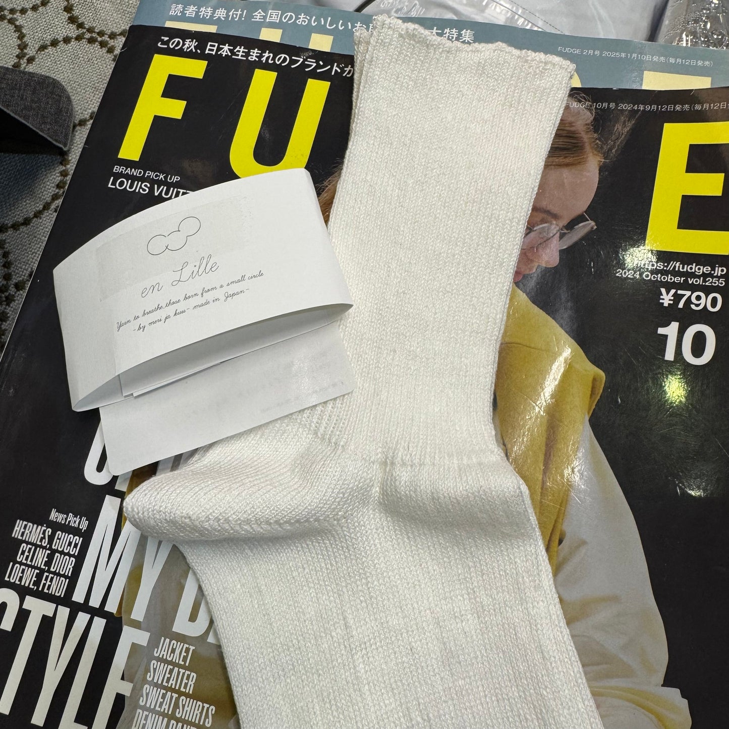 en lille Linen Socks, 3 Colors, made in Japan
