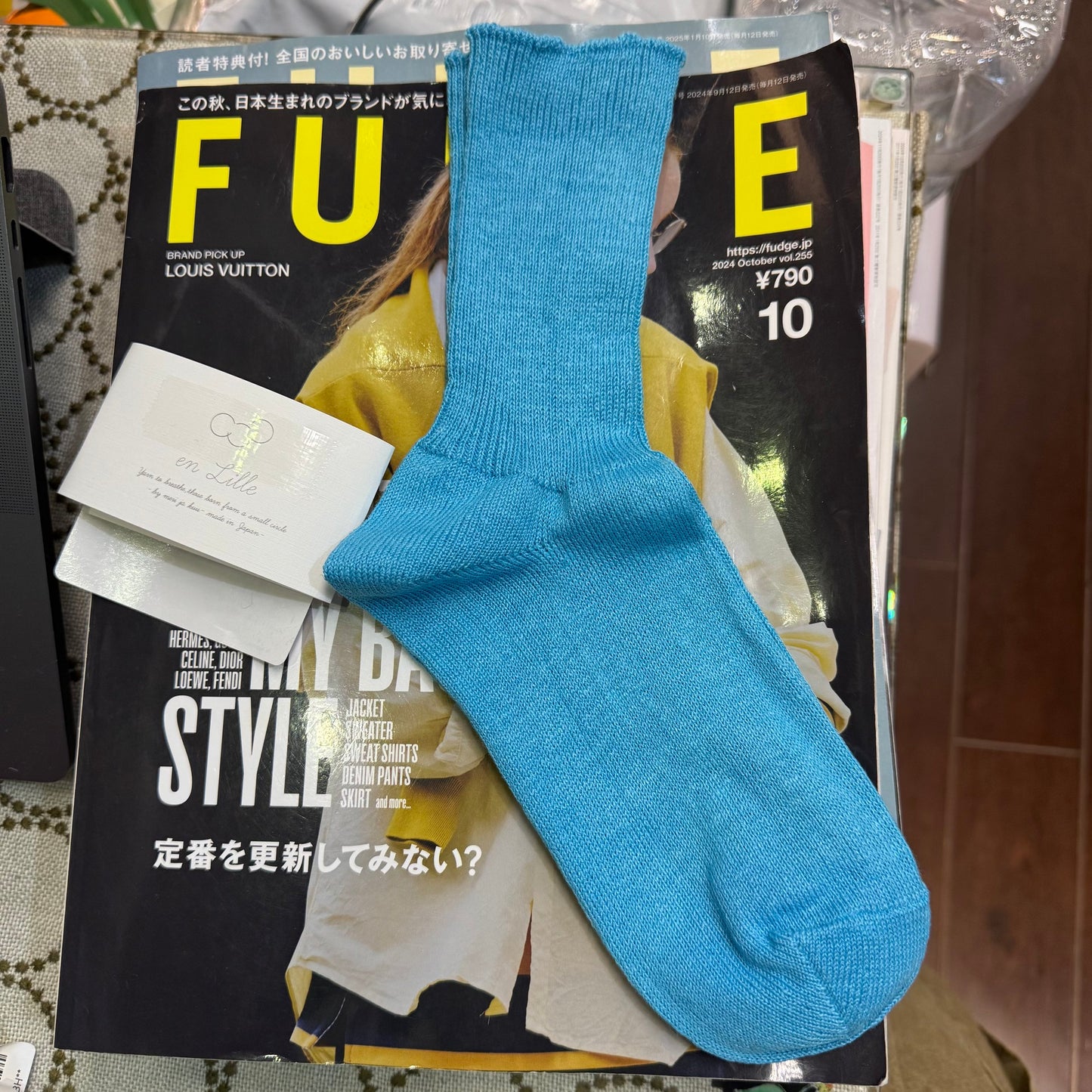 en lille Linen Socks, 3 Colors, made in Japan