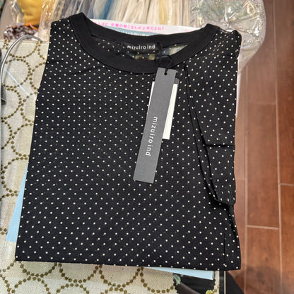 Sale- Mizuiro ind Polka See-through Top, 2 Colors, made in Japan
