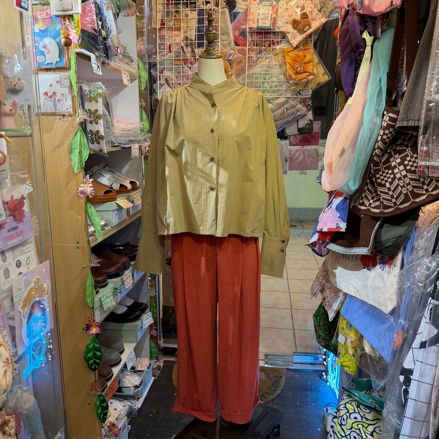 Liyoca Beige Shirt, made in Japan