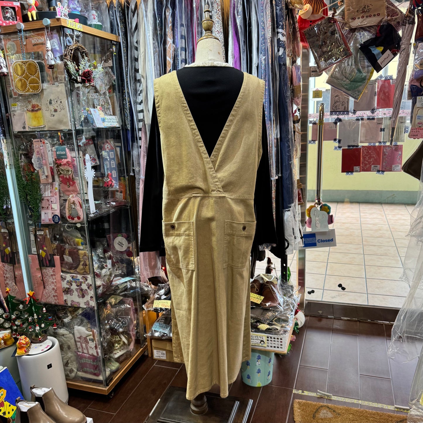 Tumugu Beige 2Way Dress, made in Japan