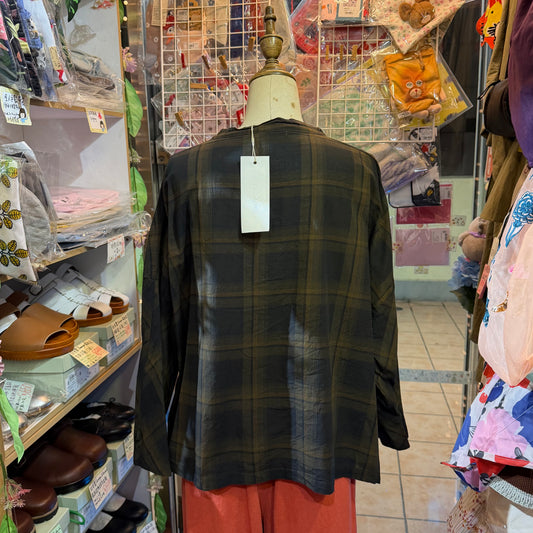 Laiterie Checked Blouse, made in Japan
