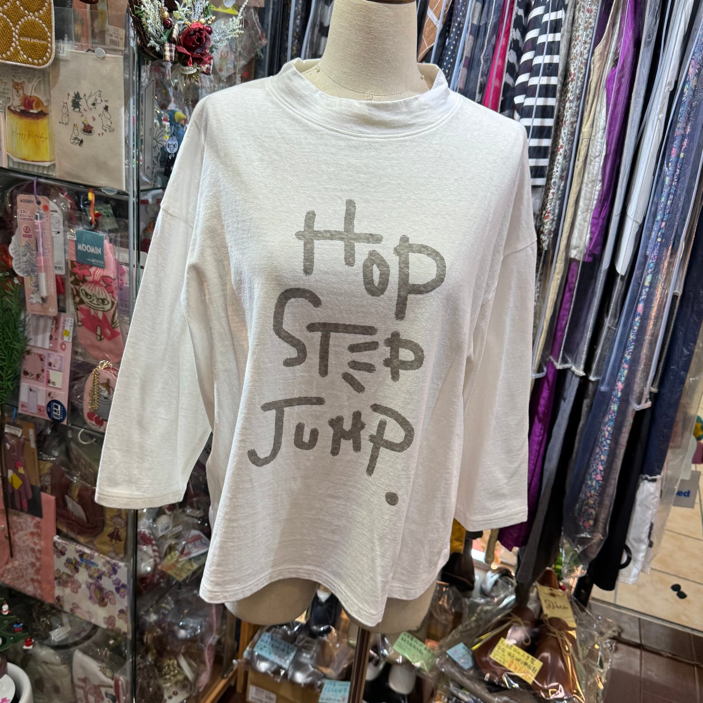 Tumugu Hop Step Jump T-shirt, 3 Colors, made in Japan