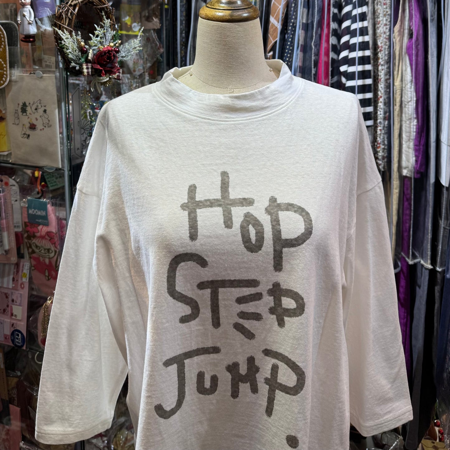 Tumugu Hop Step Jump T-shirt, 3 Colors, made in Japan