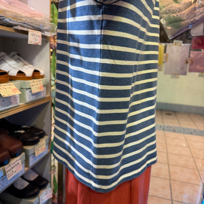 Ichi Antiquites Indigo Striped 2WAY Jacket, Top, made in Japan