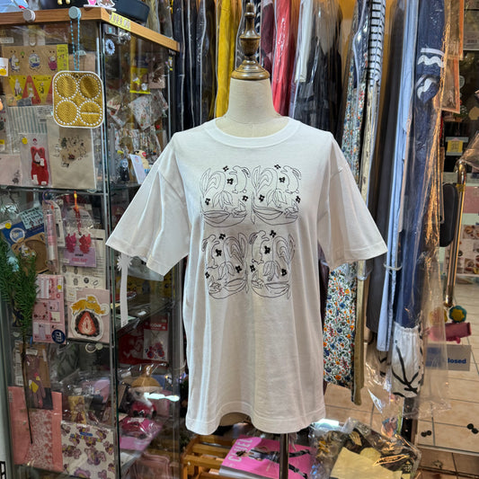 Haupia Rabbit EmbroideryT-shirt, 6 Colors, made in Japan