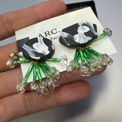ARC Ceramic Earrings, handmade in Japan