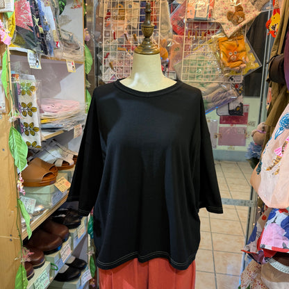 Laiterie Black T-shirt, made in Japan