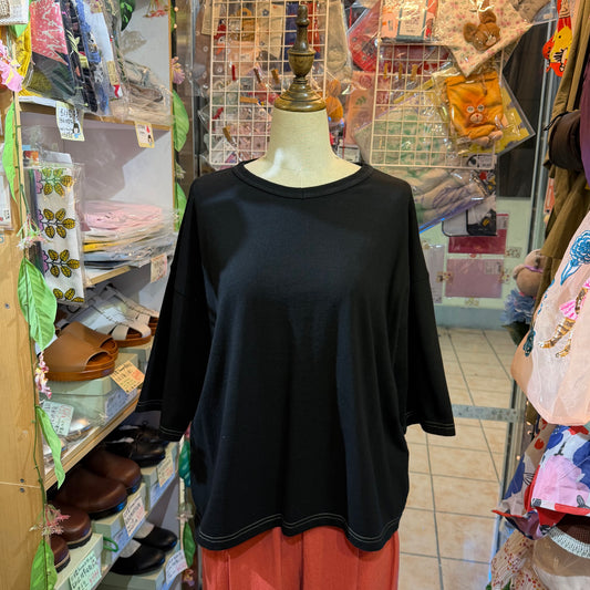 Laiterie Black T-shirt, made in Japan