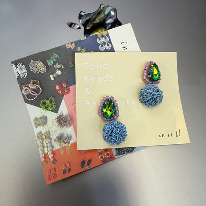 In or U Beans Earrings, handmade in japan