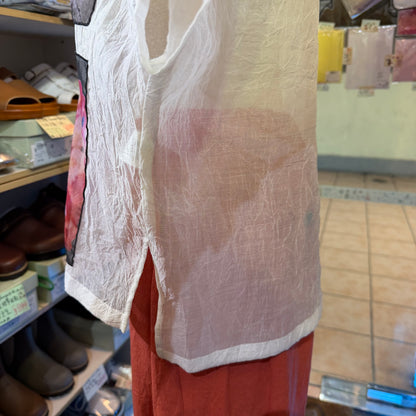 RNA Print See-through White Shirt, made in Japan