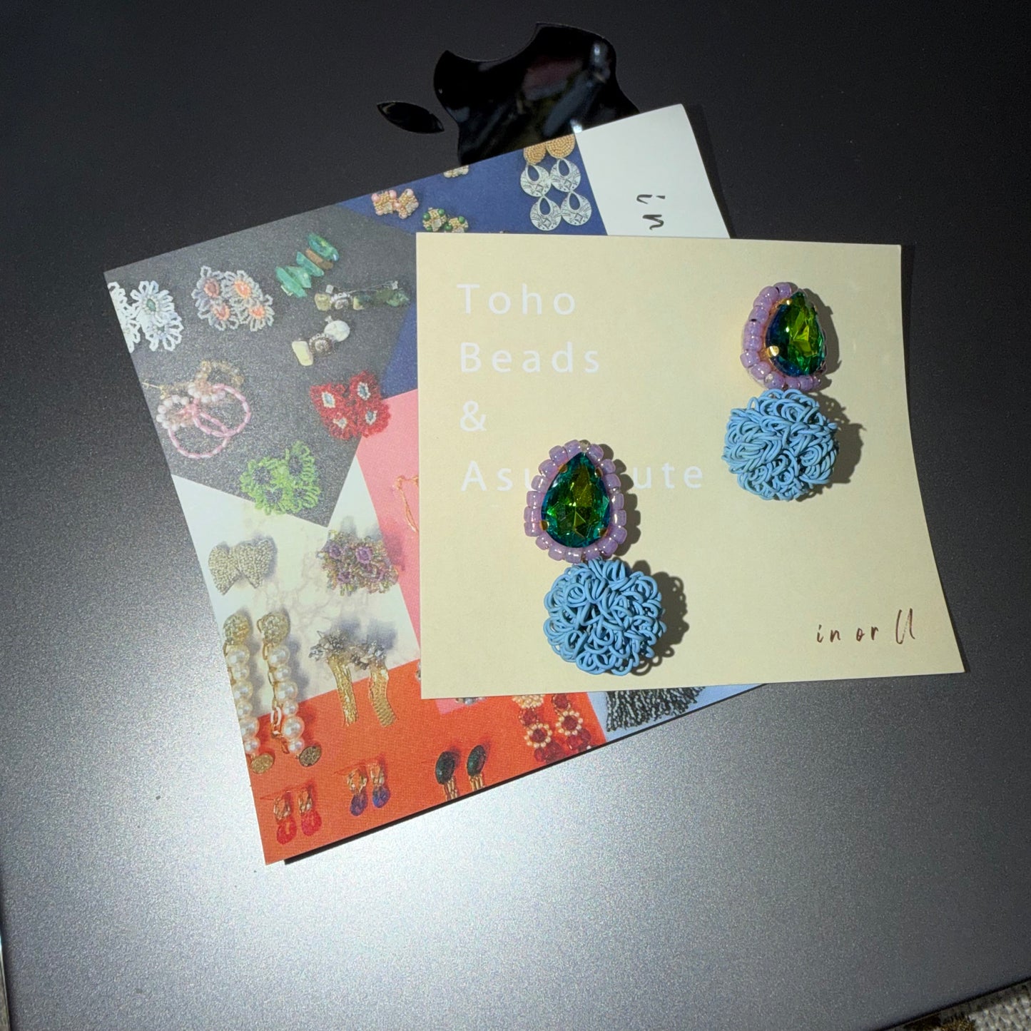 In or U Beans Earrings, handmade in japan