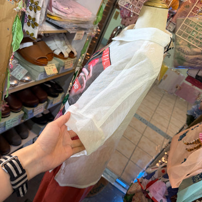 RNA Print See-through White Shirt, made in Japan