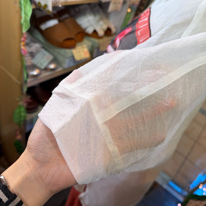 RNA Print See-through White Shirt, made in Japan