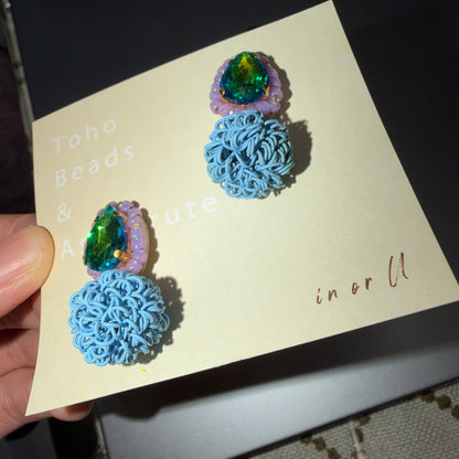 In or U Beans Earrings, handmade in japan