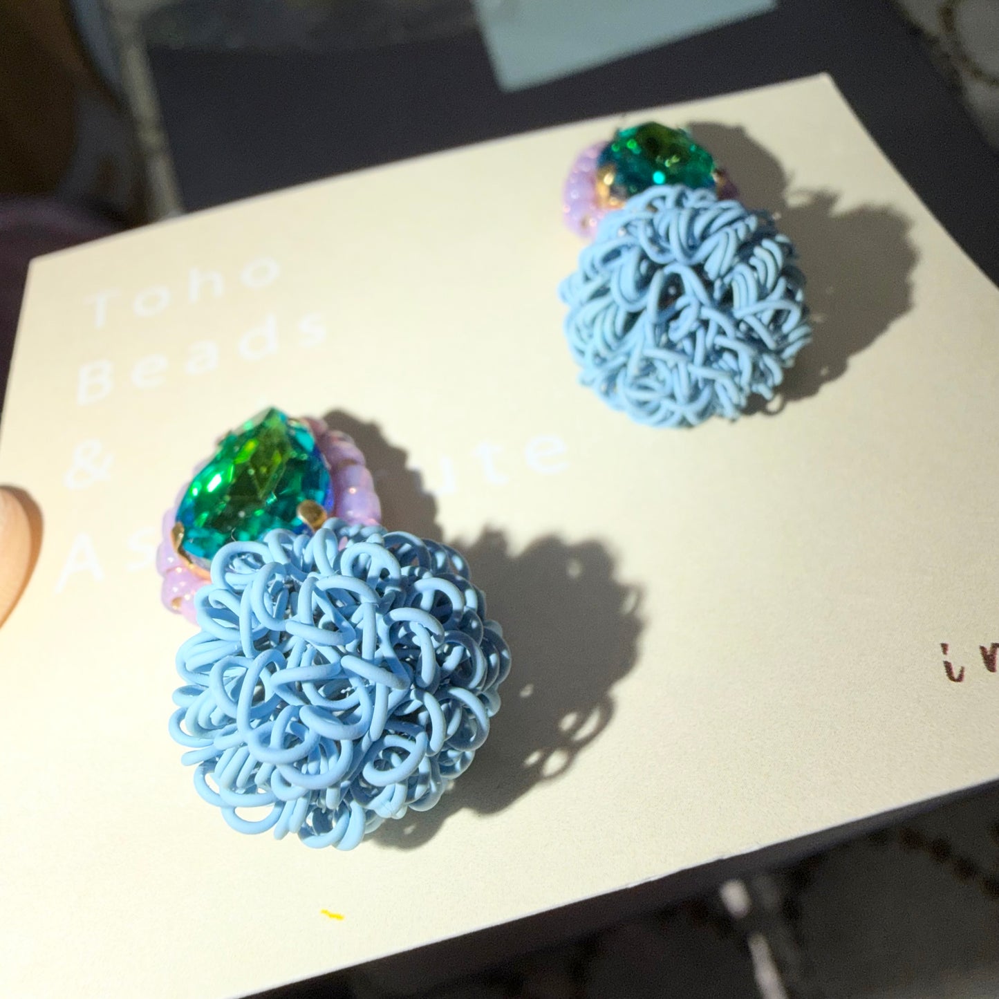 In or U Beans Earrings, handmade in japan