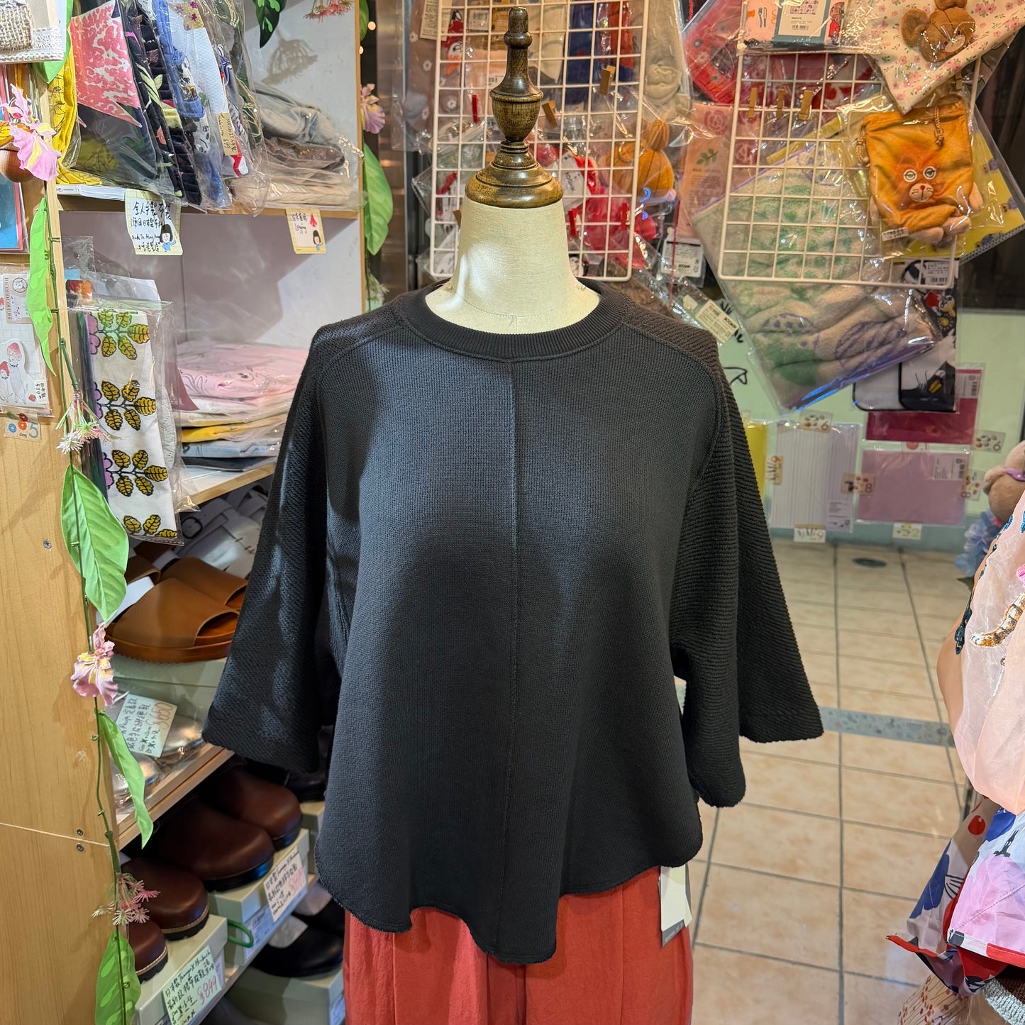 Garance et VioLette Charcoal Sweatshirt, made in Japan