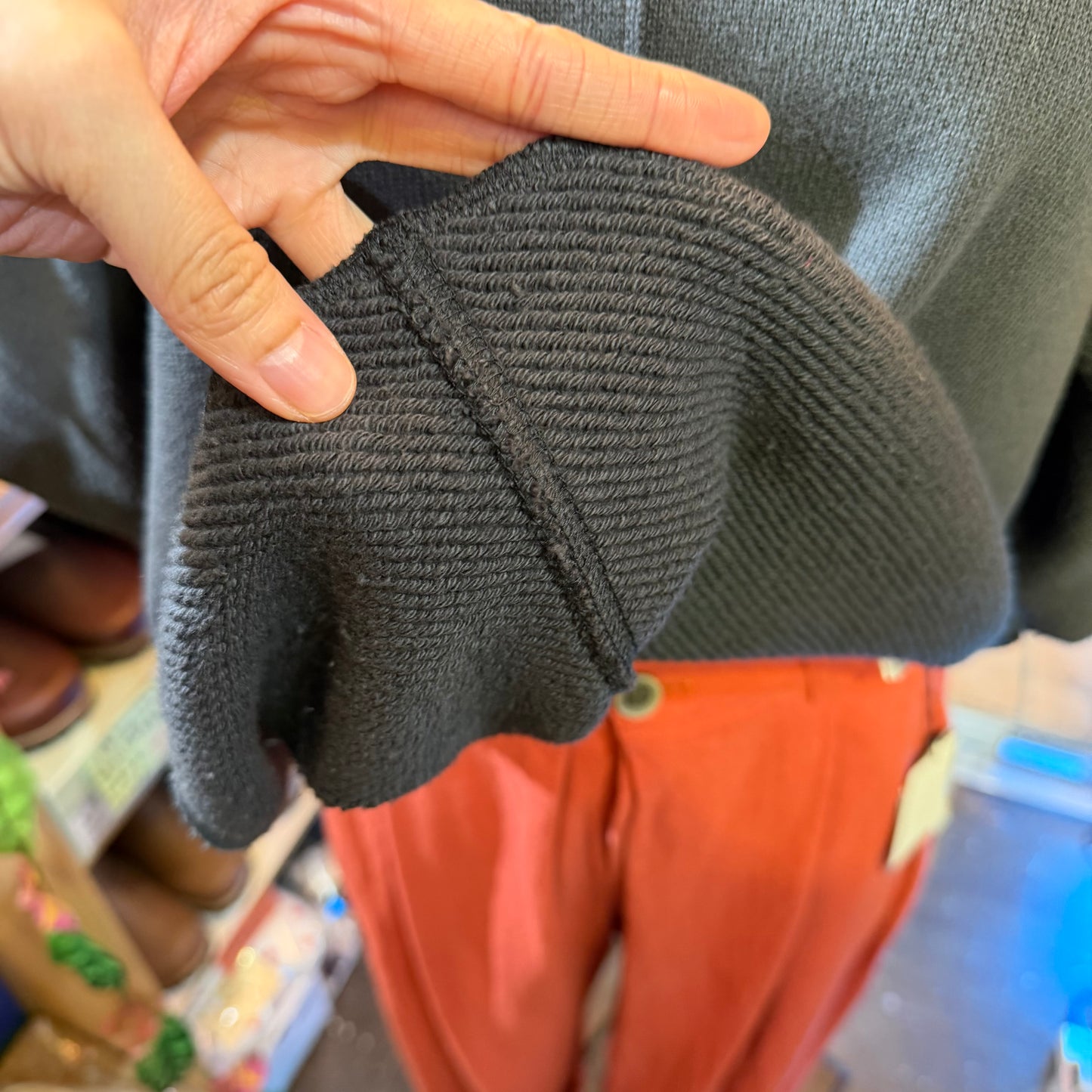 Garance et VioLette Charcoal Sweatshirt, made in Japan