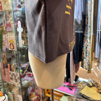Chignon West Puente Brown Sweatshirt Top, made in Korea