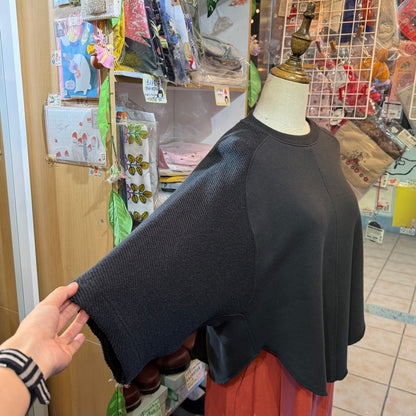 Garance et VioLette Charcoal Sweatshirt, made in Japan