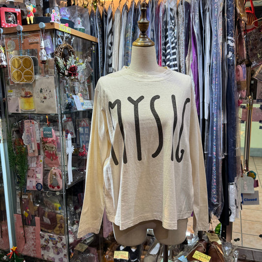 Sale- Tumugu MYSIG Ivory T-shirt, mde in Japan
