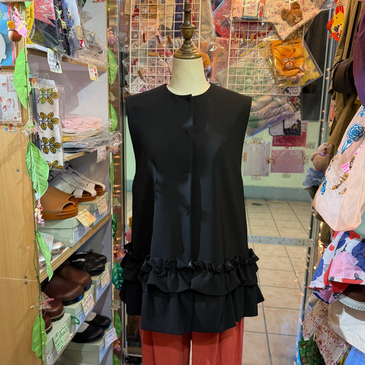 Sono UV Cut Black Vest Outer, made in Japan