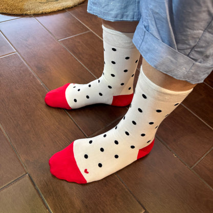 Pont de Chalons Polka Socks, 3 Colors, made in Japan