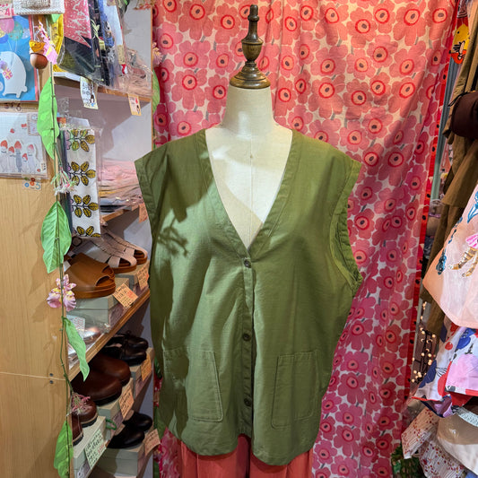 Diaries Green Vest, Outer, made in Japan