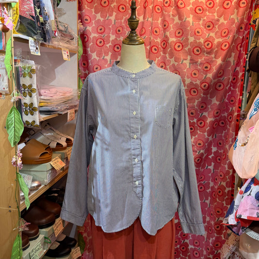 Nachukara Blue Striped Shirt, made in Japan