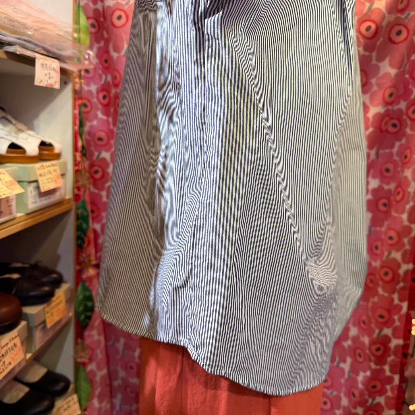 Nachukara Blue Striped Shirt, made in Japan