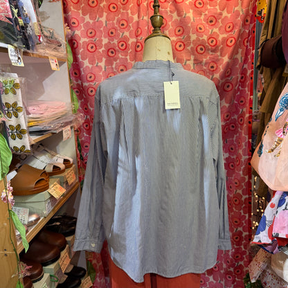 Nachukara Blue Striped Shirt, made in Japan