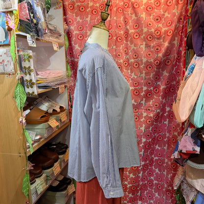 Nachukara Blue Striped Shirt, made in Japan