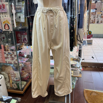 Midiumisolid Cotton Pants, 2 Colors, made in Japan