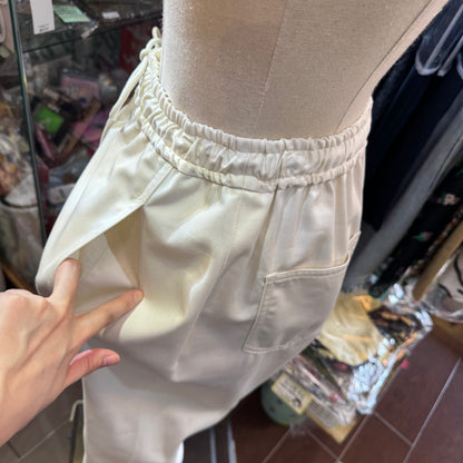 Midiumisolid Cotton Pants, 2 Colors, made in Japan