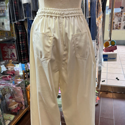 Midiumisolid Cotton Pants, 2 Colors, made in Japan
