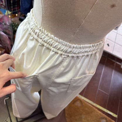 Midiumisolid Cotton Pants, 2 Colors, made in Japan