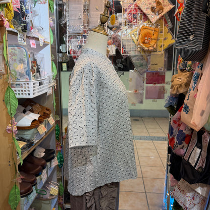 Nachukara Polka Grey Shirt, made in Japan