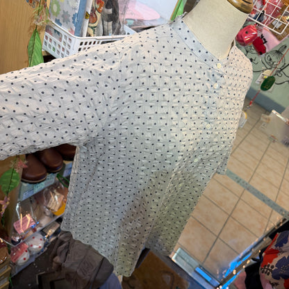 Nachukara Polka Grey Shirt, made in Japan