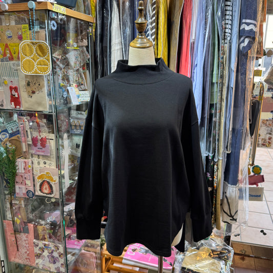 Nachukara Black Sweatshirt, Top, made in Japan
