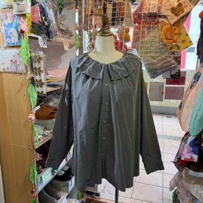 Estroislose Charcoal Shirt, made in Japan