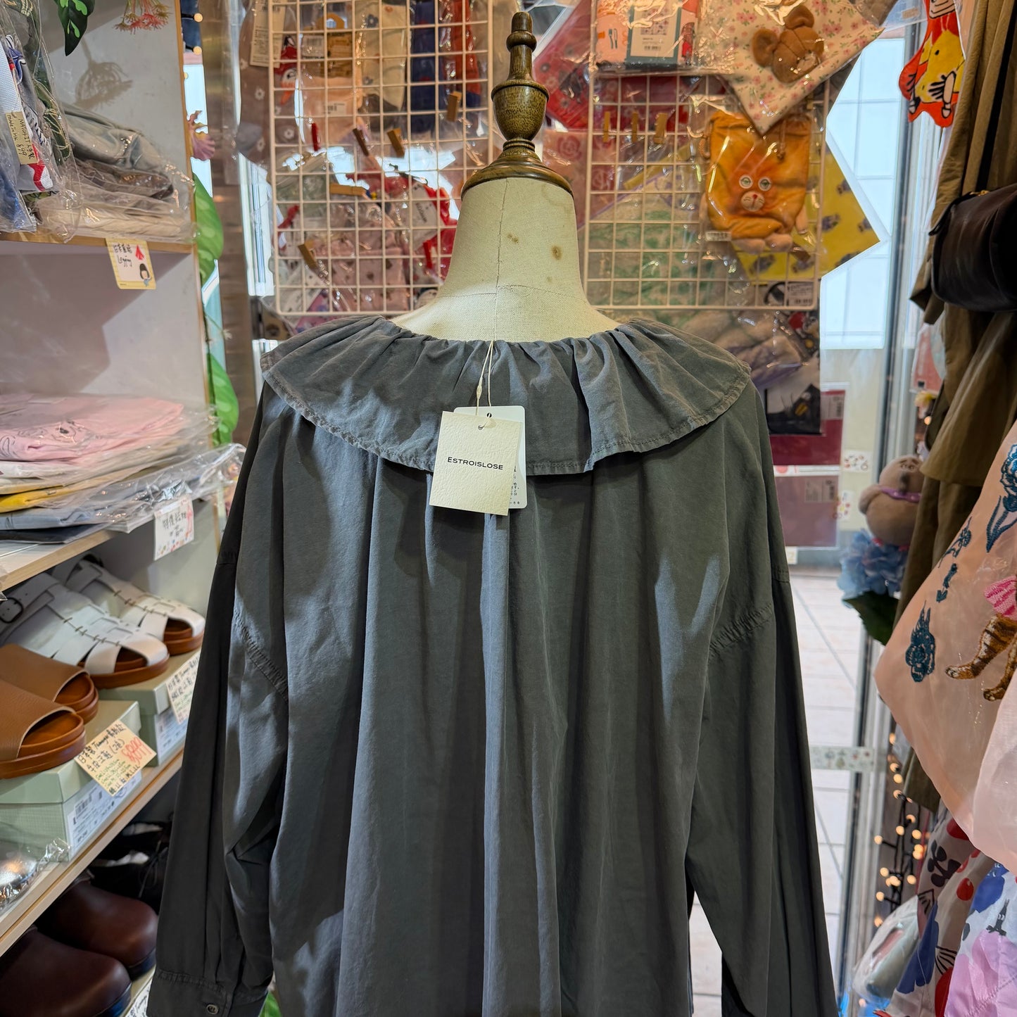 Estroislose Charcoal Shirt, made in Japan