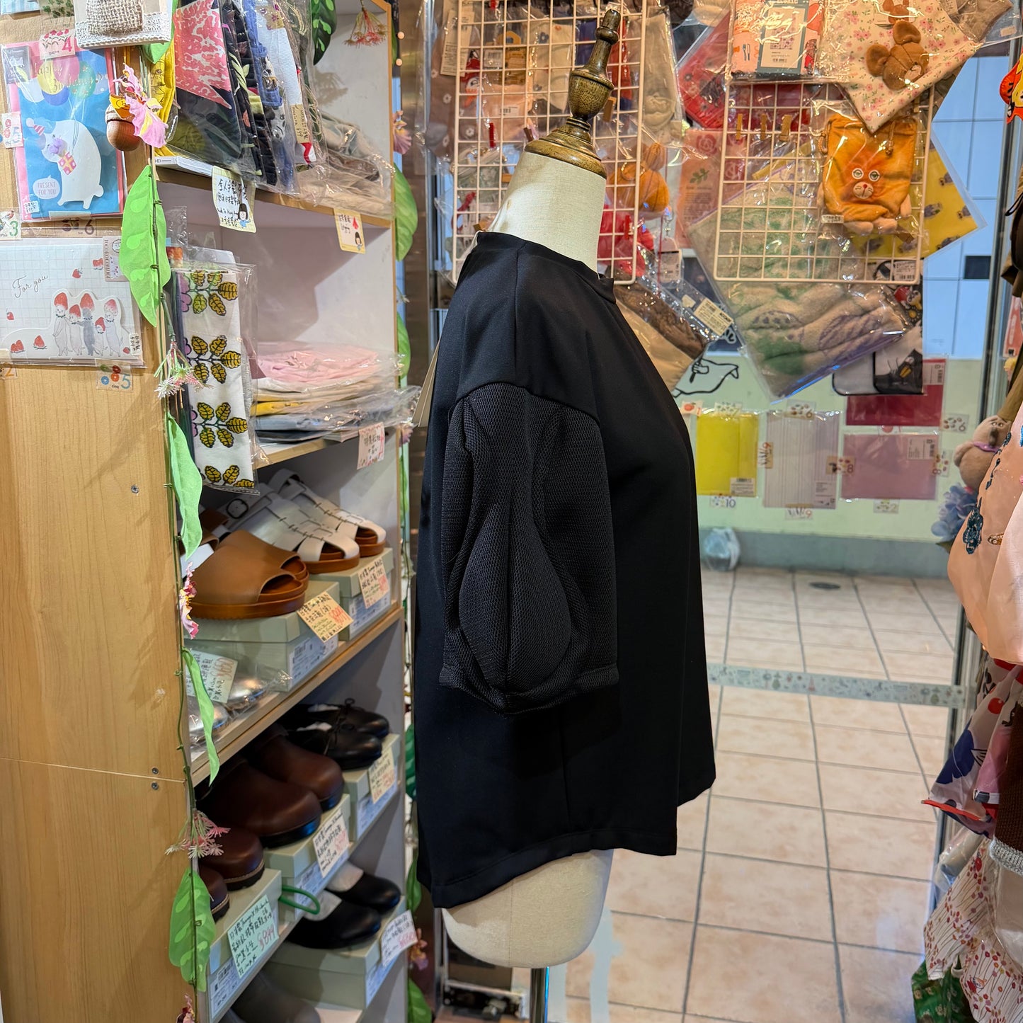 UN3D Black T-shirt, Top, made in Japan