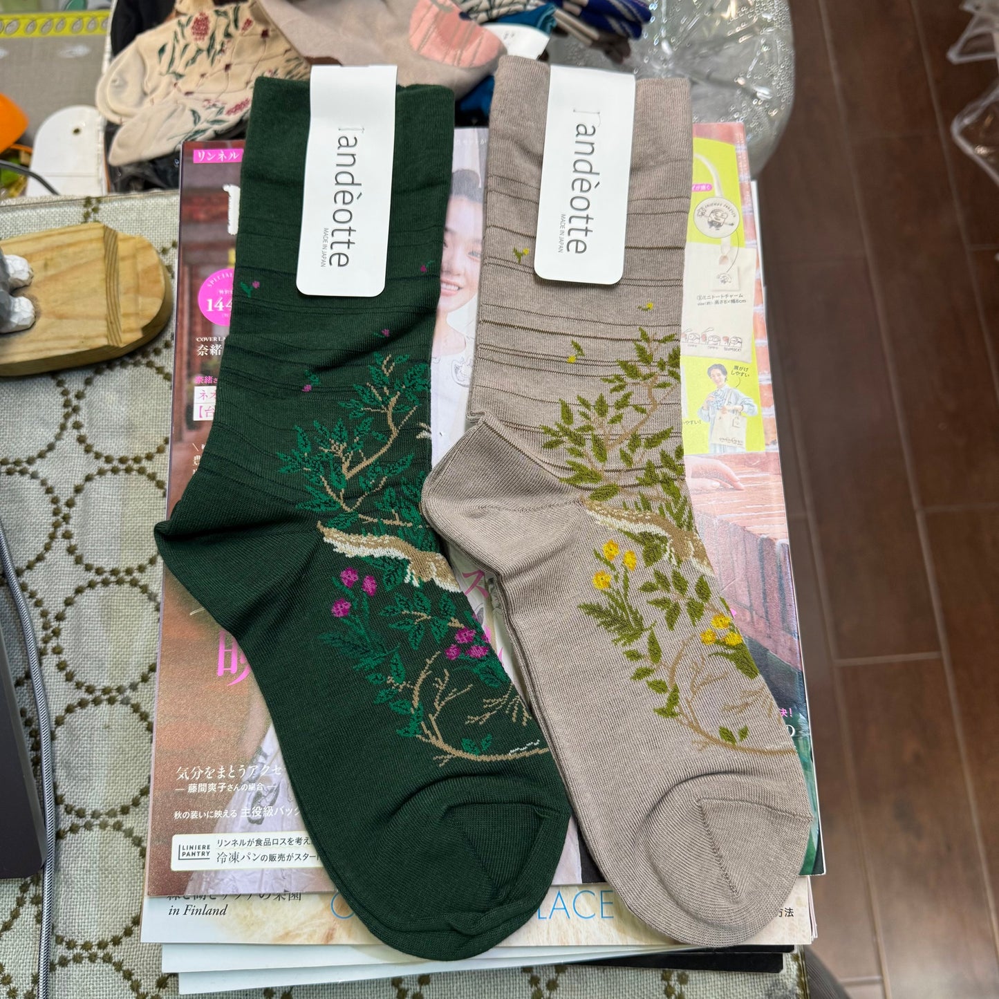ande Rabbit Socks, 2 Colors, made in Japan