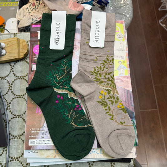 ande Rabbit Socks, 2 Colors, made in Japan