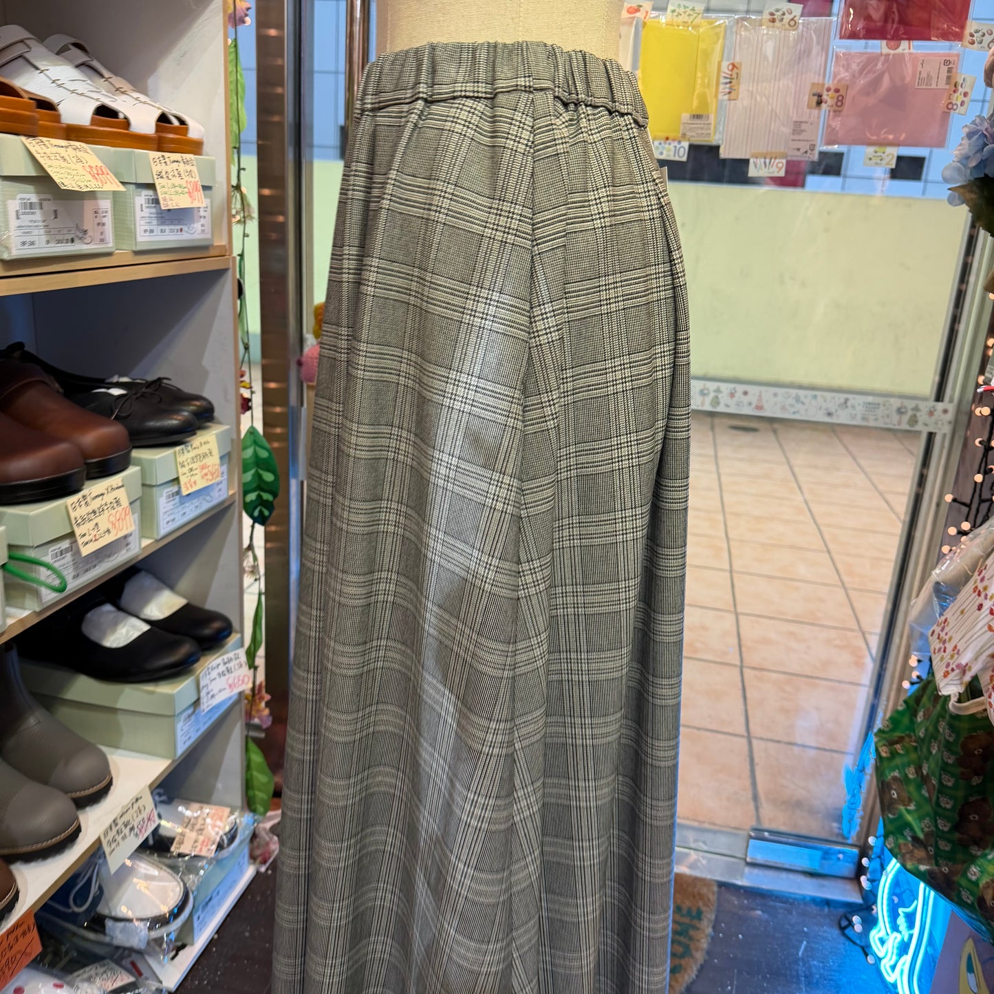 Diaries Checked Skirt, made in Japan