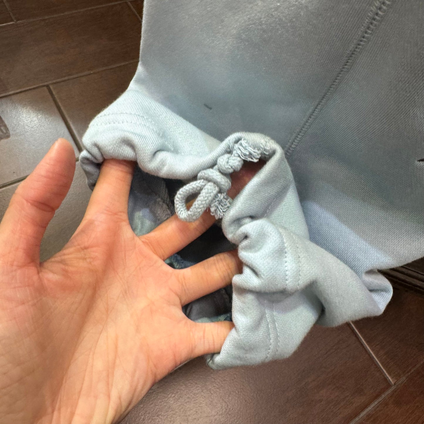 Humarous Grey Embroidery Pants, Size S