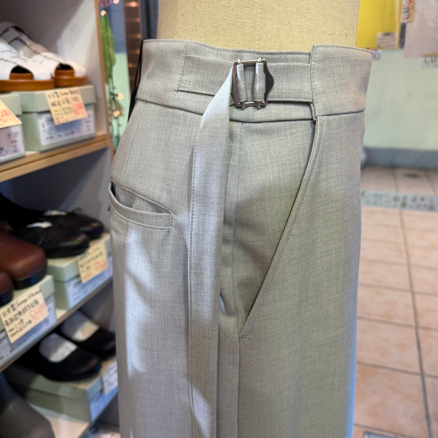 Mizuiro Ind Grey Pants, made in Japan