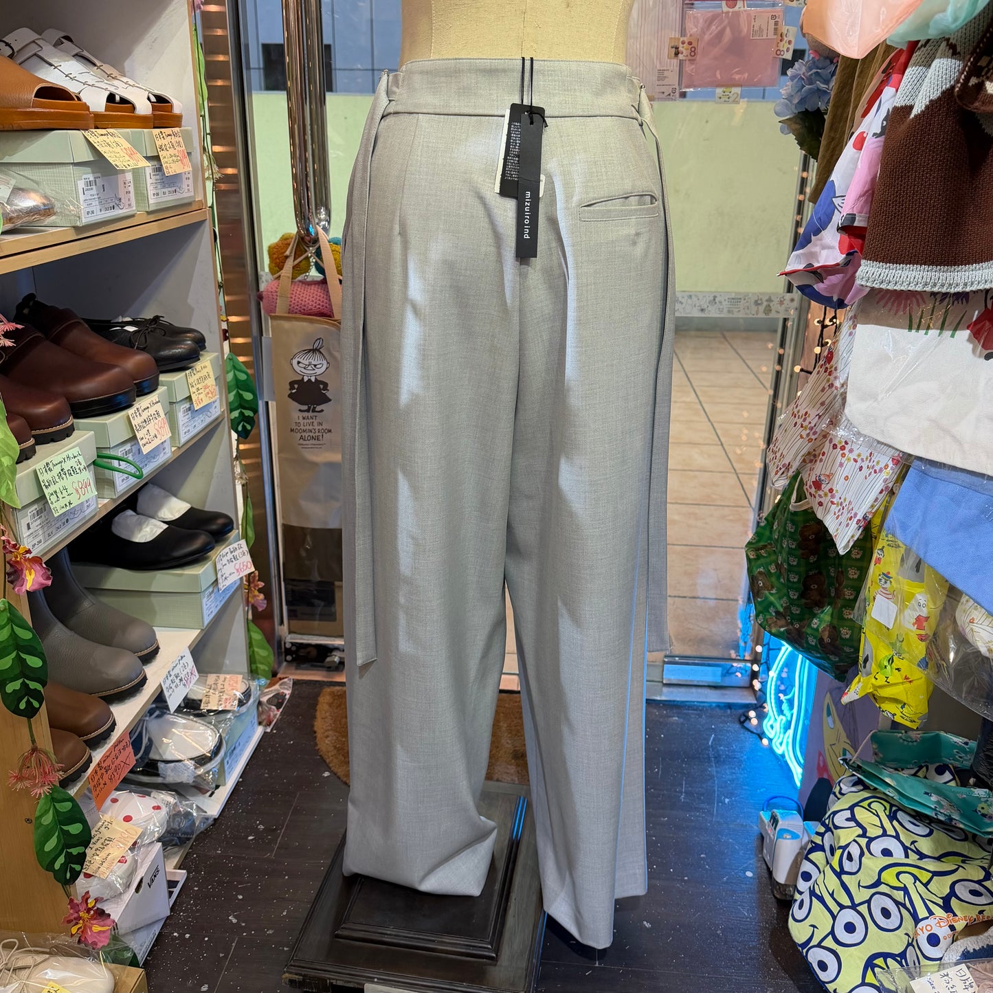 Mizuiro Ind Grey Pants, made in Japan